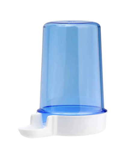 Blue Plastic Bird Cage Water Drinker 105ml - Pack Of 10